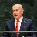Statsminister Binyamin Netanyahu taler til FNs generalforsamling 24. september, 2026. Foto: FN/L. Felipe
